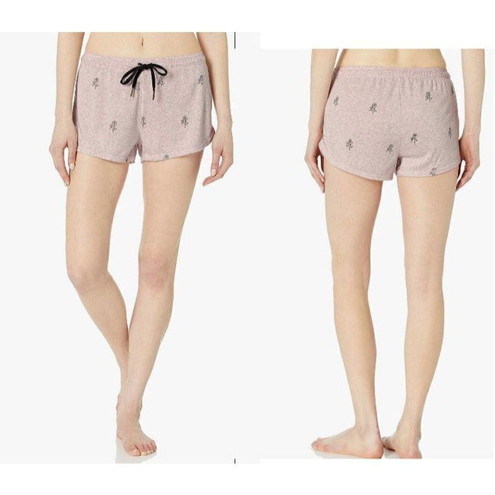 PJ Salvage Women's Lily Rose Pajama/ Lounge Shorts, M, Pale Pink (RWLRS)